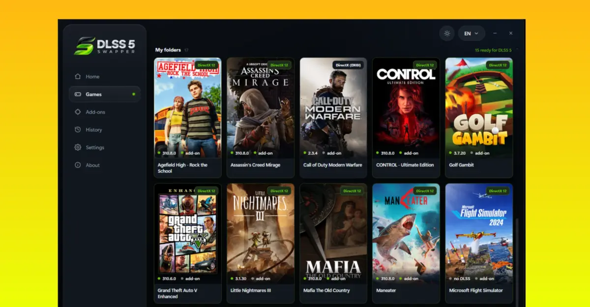 NVIDIA 确认 App 内不会提供 DLSS 5 强制开关，Mod 作者们干脆自己造了个工具