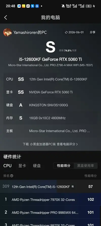 人生第一台台式
