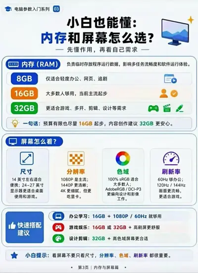 一分钟帮你看懂 电脑配置参数