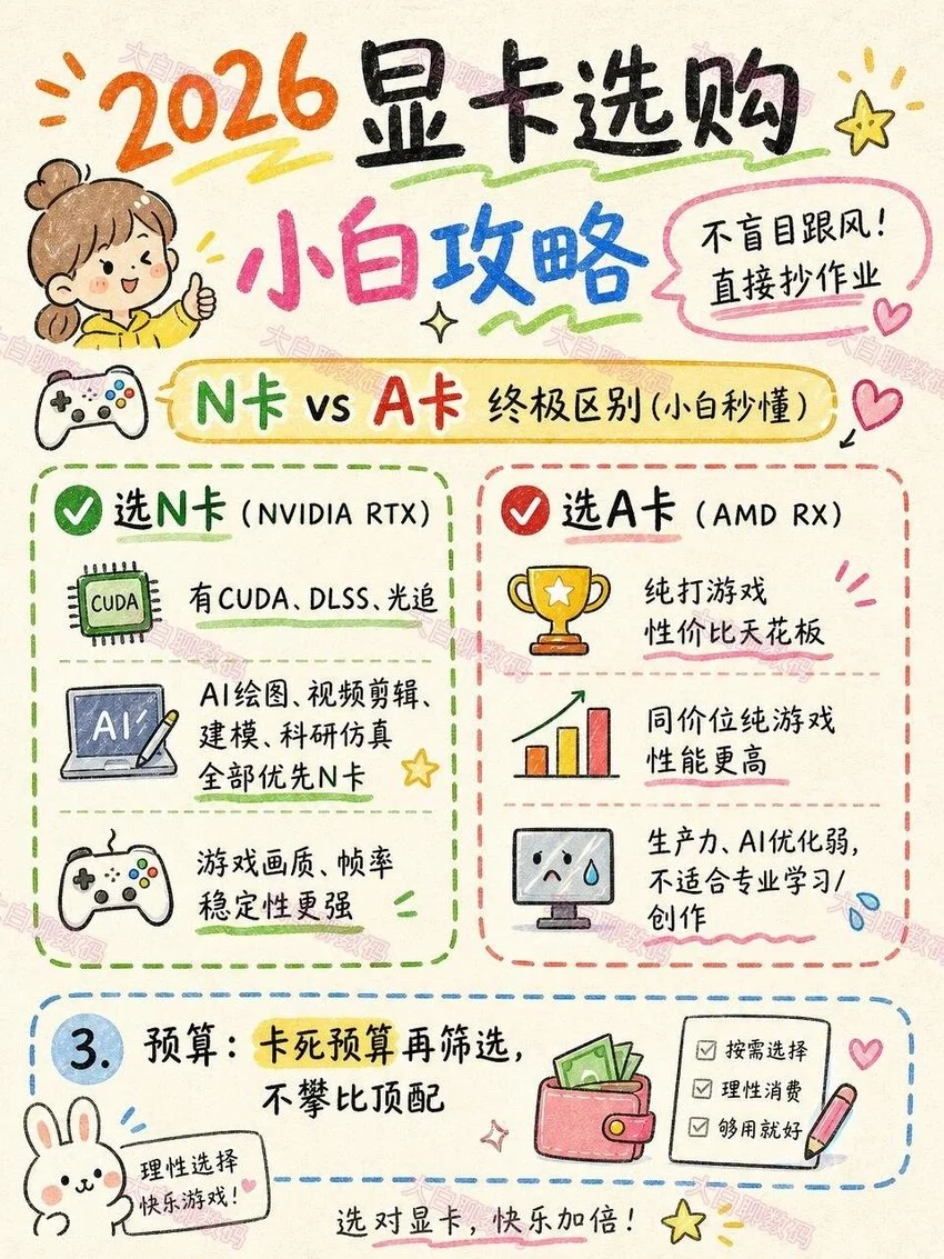 小白装机 显卡选购攻略! 看完秒懂!